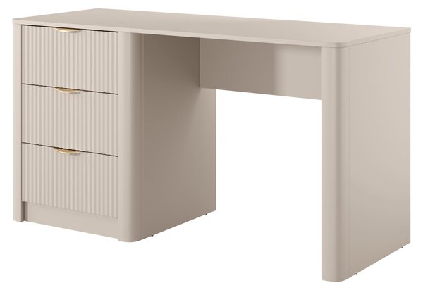 Počítačový stôl, béžový, 140,4 x 76,4 x 55,1 cm