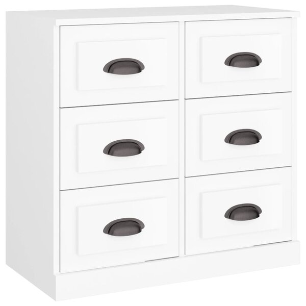 Komoda biela 70x35,5x67,5 cm spracované drevo
