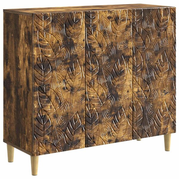 Servírovacia skriňa Dymový dub 89 x 34,5 x 80 cm