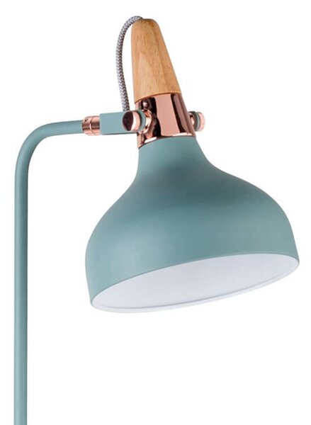 Paulmann Juna stojaca lampa so štýlovými detailmi, Zelená, Obývacia izba / jedáleň, kov, Moderný, Stolová lampa