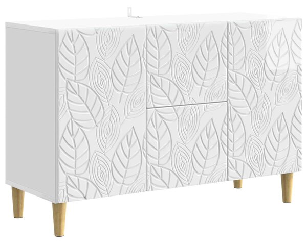 Servírovacia skriňa Biela s vysokým leskom 89 x 34,5 x 60 cm
