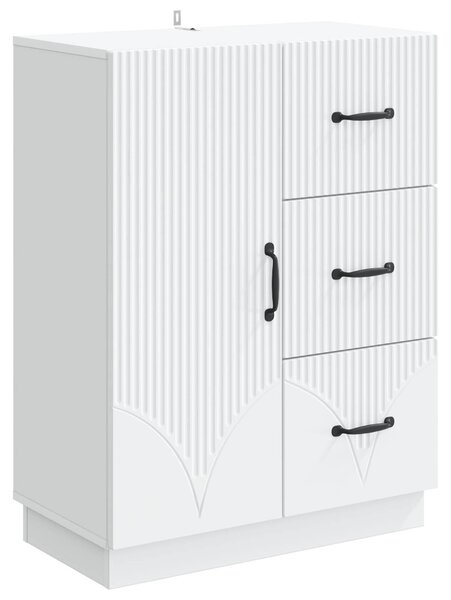 Servírovacia skriňa Biela 66 x 34,5 x 87 cm Kompozitné drevo