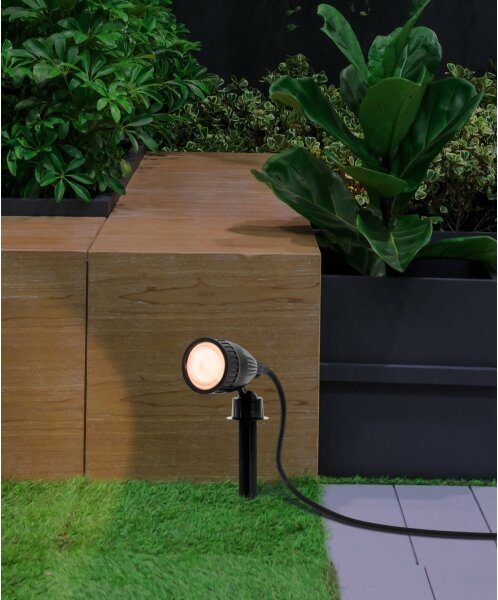 Eglo 98052 - RGB LED vonkajšie svietidlo NEMA-C 1xGU10/5W/230V IP44