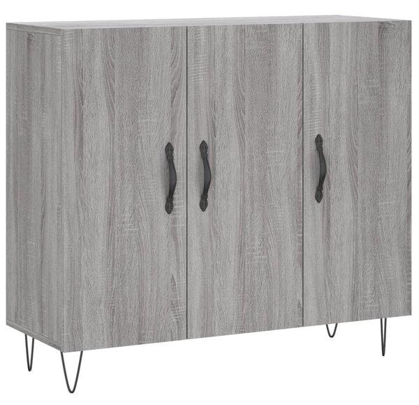 Komoda sivý dub sonoma 90x34x80 cm kompozitné drevo