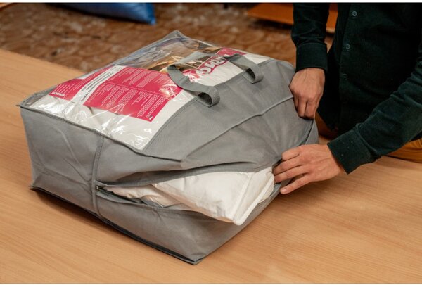 Termop paplón Classic perový, 140x220 cm, Biela