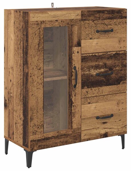 Servírovacia skriňa so zásuvkou Staré drevo 69,5 x 34 x 90 cm