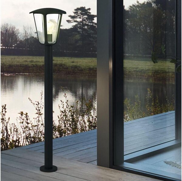 Eglo 98123 - Vonkajšia lampa MONREALE 1xE27/60W/230V IP44 výška 995 čierna