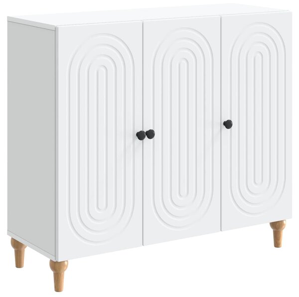Servírovacia skriňa Biela 89 x 34,5 x 80 cm Kompozitné drevo
