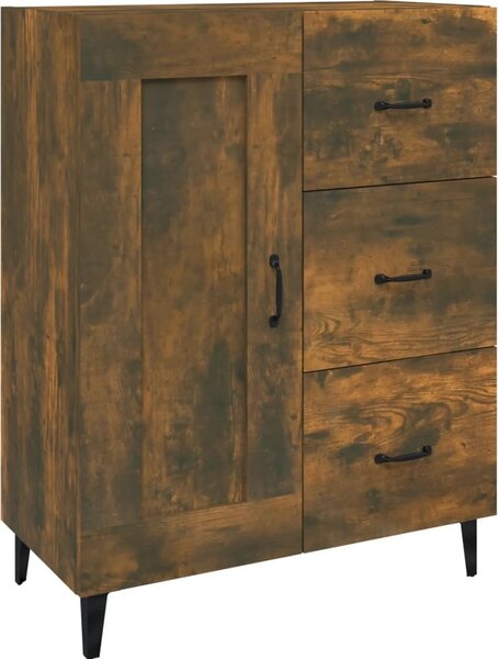 Komoda dymový dub 69,5x34x90 cm spracované drevo