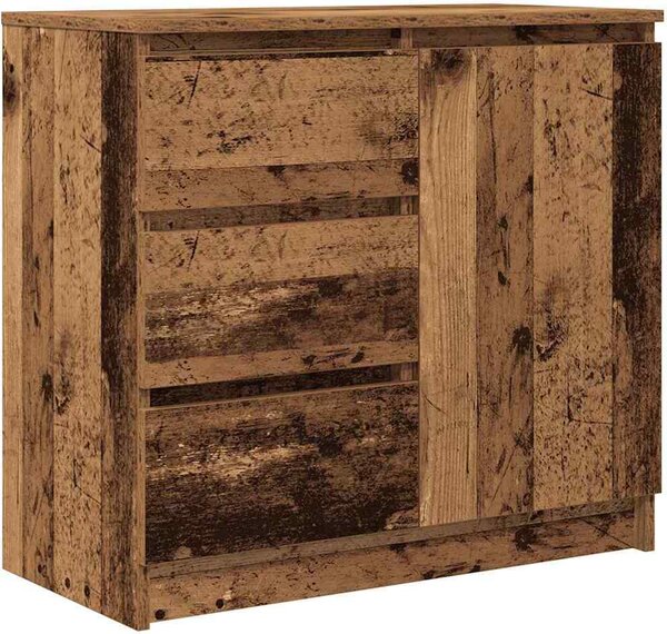Komoda so zásuvkou, staré drevo 71x35x65 cm, kompozitné drevo