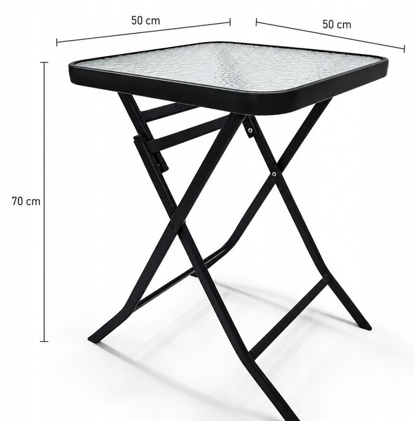 Balkónový set nábytku – stolík + 2 stoličky