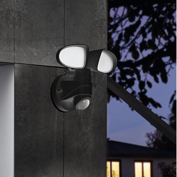 Eglo 98176 - LED Vonkajšie svietidlo so senzorom PAGINO 2xLED/7,5W/230V IP44