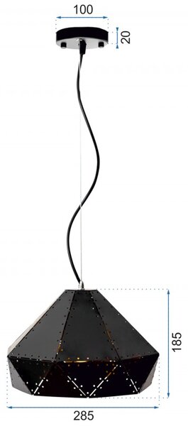 TooLight Stropné svietidlo BLACK DIAMOND