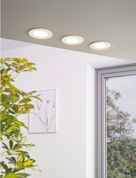 Eglo 98212 - LED stmievatelné zapustené stropné svietidlo FUEVA-A LED/5W/230V + diaľkové ovládanie