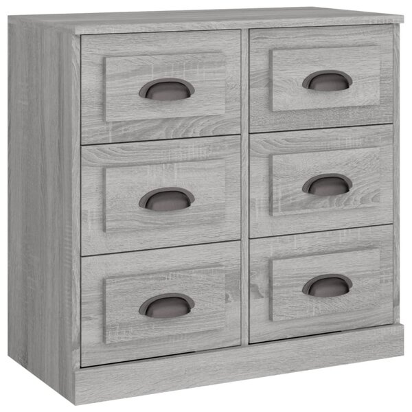 Komoda sivá sonoma 70x35,5x67,5 cm spracované drevo