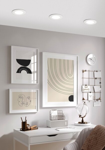 Eglo 98212 - LED stmievatelné zapustené stropné svietidlo FUEVA-A LED/5W/230V + diaľkové ovládanie