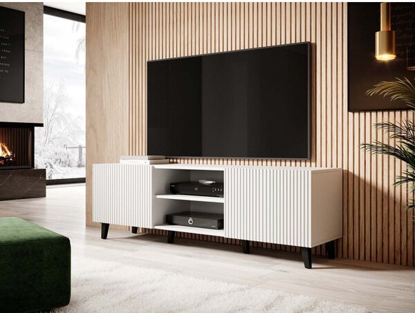 TV stolík 150 cm CRATO - biely