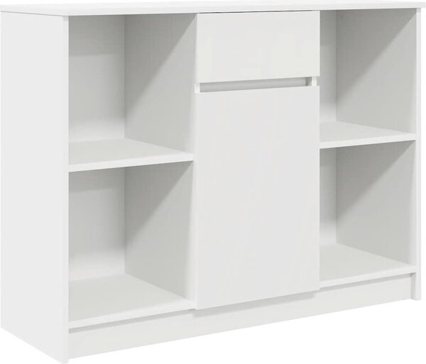 Komoda so zásuvkou, biela 101x35x76 cm, kompozitné drevo