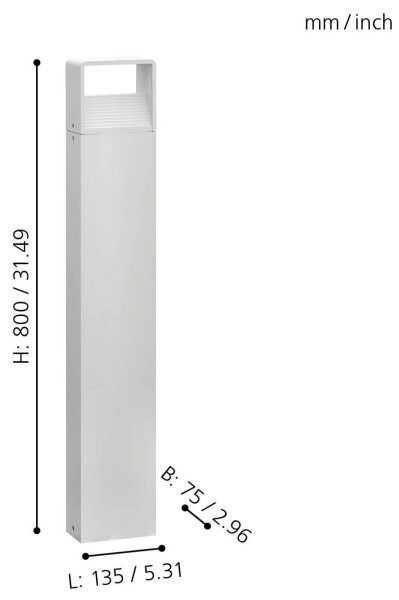 Eglo 98268 - LED vonkajšie svietidlo DONINNI LED/5W/230V IP44