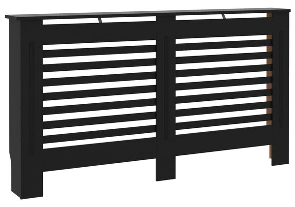 Kryt na radiátor čierny 152x19x81,5 cm MDF