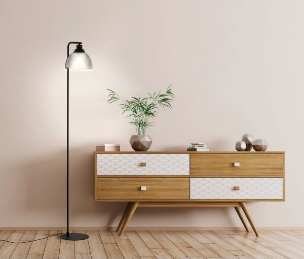 Eglo 98387 - Stojacia lampa BELESER 1xE27/60W/230V