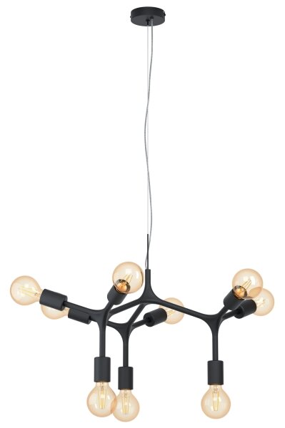 Eglo 98346 - Luster na lanku BOCADELLA 9xE27/60W/230V