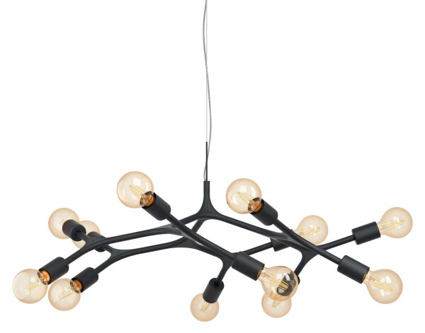 Eglo 98347 - Luster na lanku BOCADELLA 12xE27/60W/230V