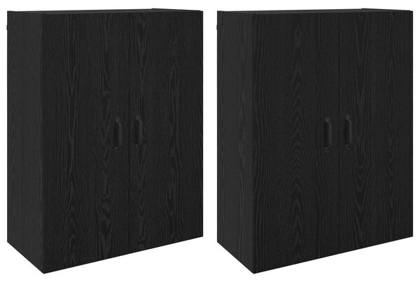 Nástenná skrinka Nástenný 2 pcs Čierny dub 69,5 x 34 x 90 cm