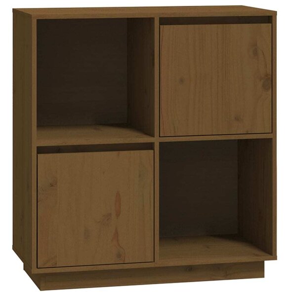 Komoda medovo-hnedá 74x35x80 cm masívne borovicové drevo