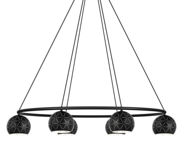 Eglo 98456 - Luster na lanku CANTALLOPS 6xE14/40W/230V