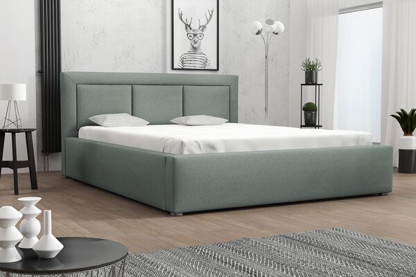 Jednolôžková posteľ s roštom 120x200 GOSTORF 3 - svetlá modrá