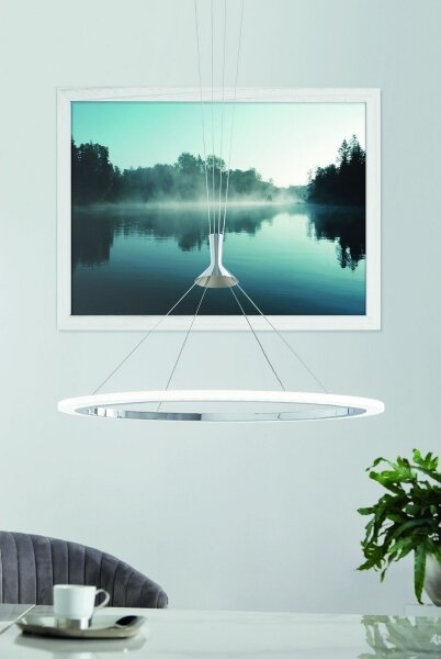 Eglo 98427 - LED RGB stmievateľný luster na lankách HORNITOS-C LED/37W/230V + DO