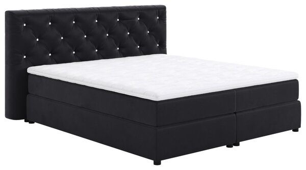 BOXSPRINGOVÁ POSTEĽ, 140/200 cm čierna Livetastic - Online Only spálne, Online Only