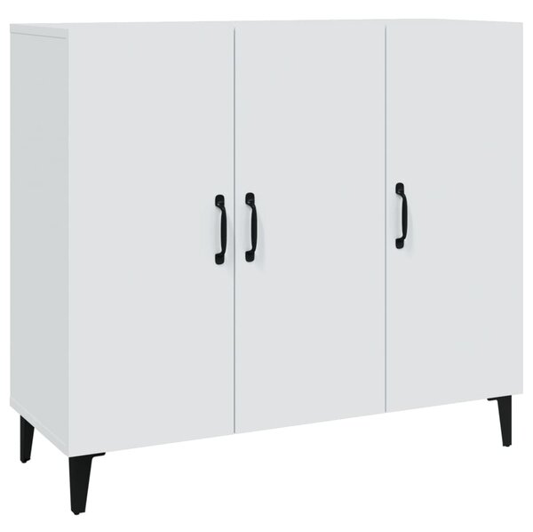 Komoda biela 90x34x80 cm kompozitné drevo