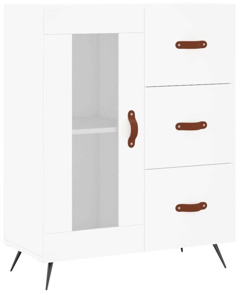 Komoda biela 69,5x34x90 cm kompozitné drevo