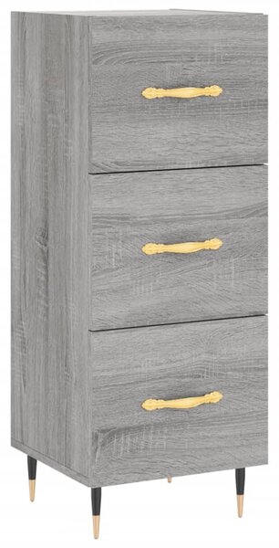 Komoda sivý dub sonoma 34,5x34x90 cm spracované drevo