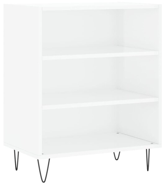 Komoda lesklá biela 57x35x70 cm kompozitné drevo
