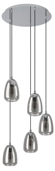 Eglo 98617 - Luster na lanku ALOBRASE 5xE27/40W/230V