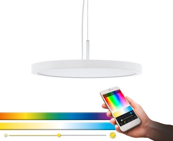 Eglo 33675 - LED RGBW Stmievateľný luster na lanku CERIGNOLA-C LED/21W/230V + DO