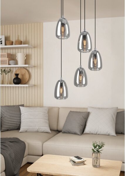 Eglo 98617 - Luster na lanku ALOBRASE 5xE27/40W/230V