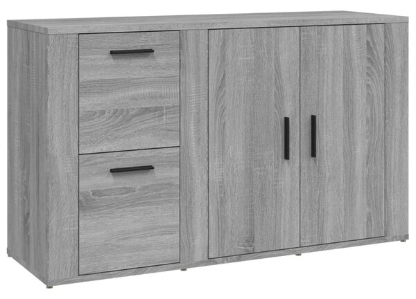 Komoda sivá sonoma 100x33x59,5 cm spracované drevo