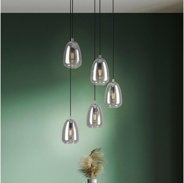 Eglo 98617 - Luster na lanku ALOBRASE 5xE27/40W/230V