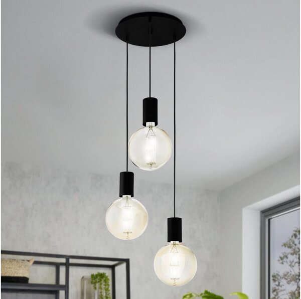 Eglo 98663 - Luster na lanku POZUETA 3xE27/40W/230V