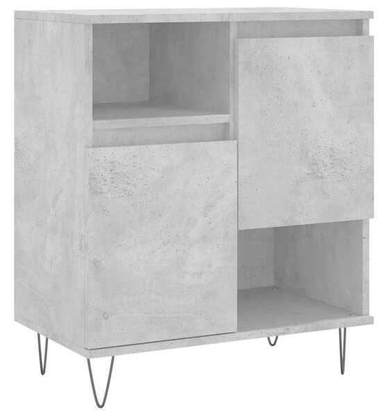 Komoda betónovo sivá 60x35x70 cm spracované drevo