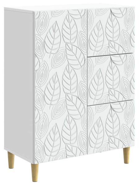 Servírovacia skriňa Biela 66 x 34,5 x 90 cm Kompozitné drevo