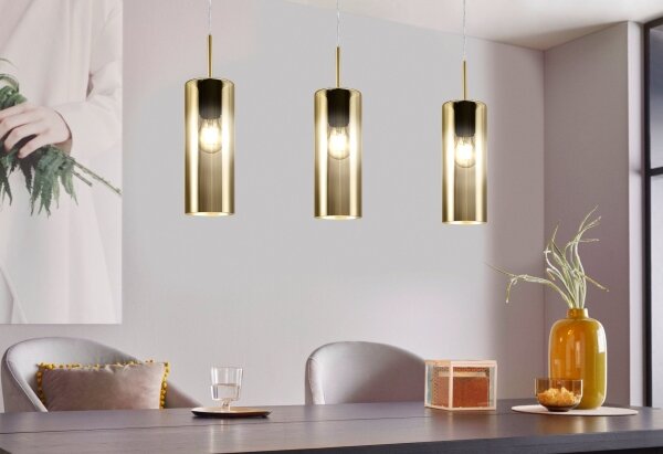 Eglo 98697 - Luster na lanku SELVINO 3xE27/15W/230V