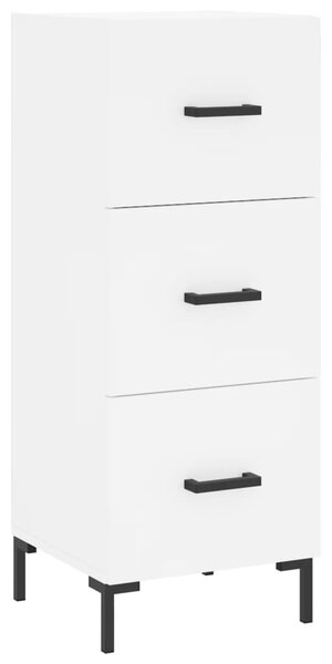 Komoda biela 34,5x34x90 cm spracované drevo