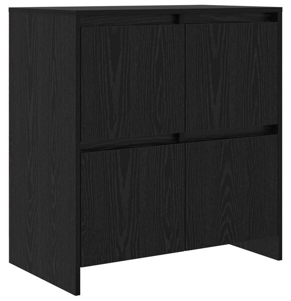 Servírovacia skriňa Čierny dub 70 x 41 x 75 cm Kompozitné drevo