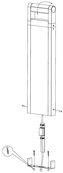 Eglo 98708 - LED Vonkajšia lampa BRIANZA LED/4,8W/230V IP44