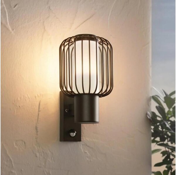 Eglo 98722 - Vonkajšie nástenné svietidlo so senzorom RAVELLO 1xE27/28W/230V IP44